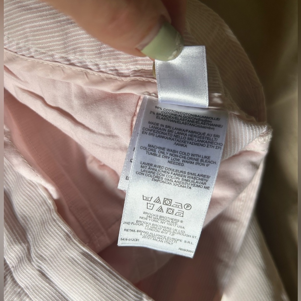 Brooks Brothers Pink/ white striped summer pants - Picture 10 of 11